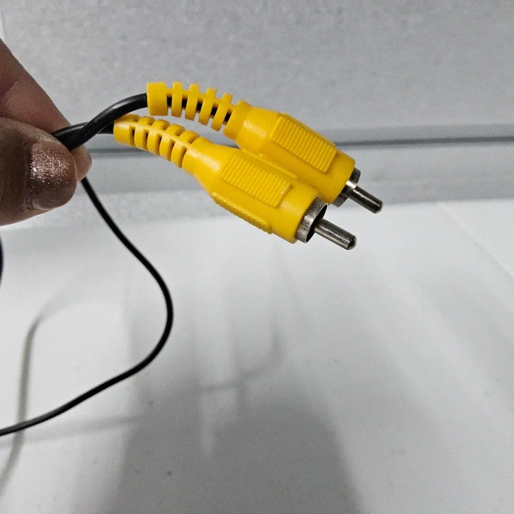 RCA Cable Audio Video AV Composite Cord‎ Yellow Connectors